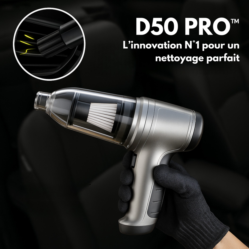 Aspirateur Voiture Sans Fil Puissant – Compact, Léger et Rechargeable