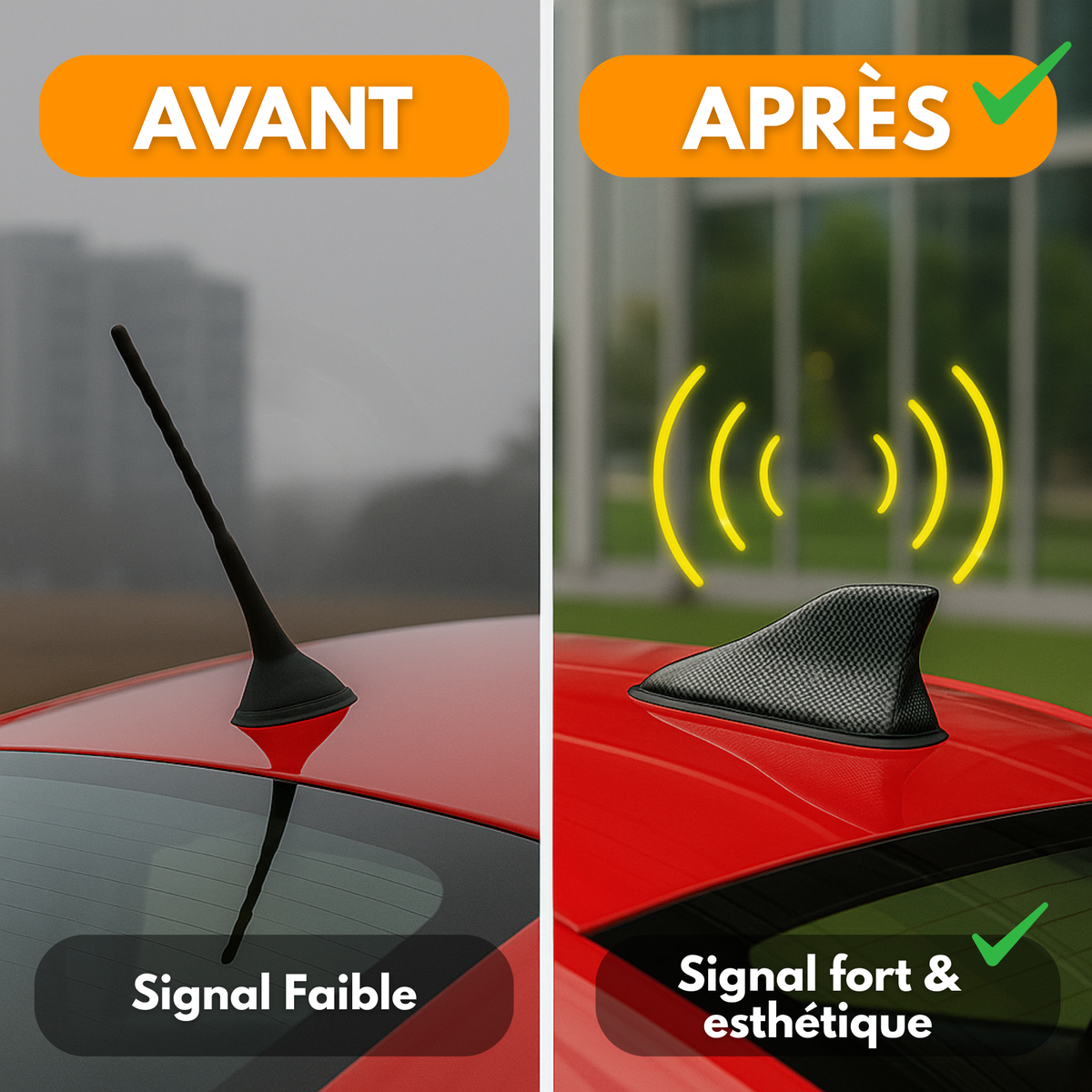Antenne Shark – Look Sportif et Meilleure Réception Radio