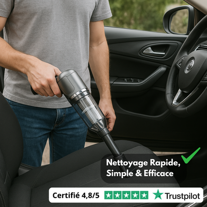 Aspirateur Voiture Sans Fil – Voiture Propre en 5 Minutes