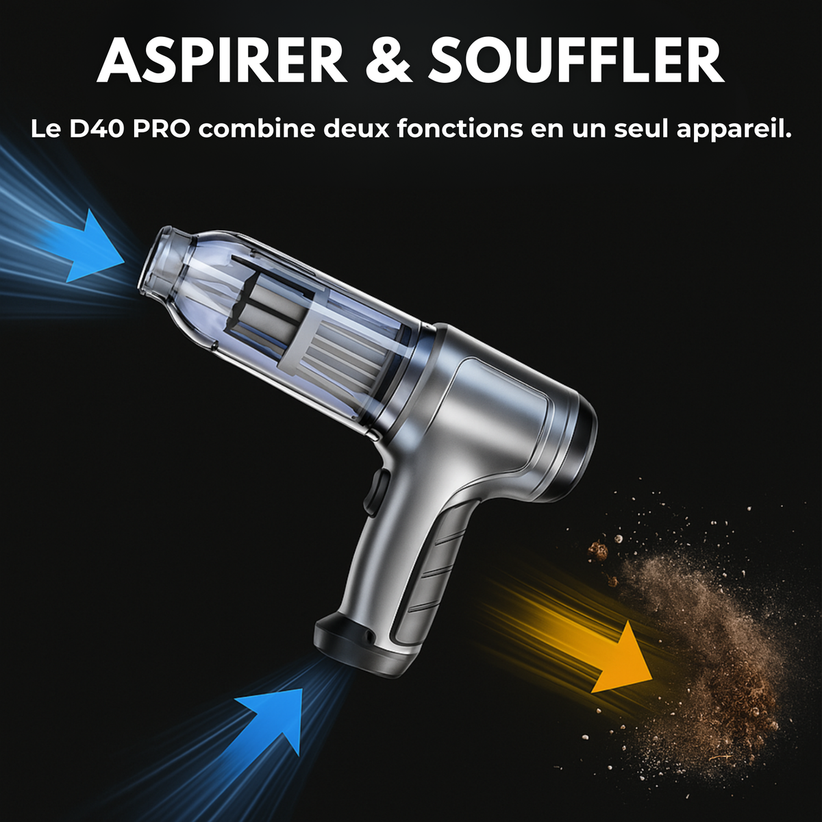 Aspirateur Voiture Sans Fil – Voiture Propre en 5 Minutes