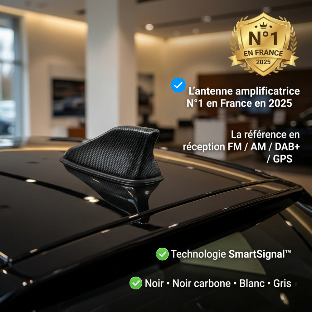 Amplificateur Antenne Voiture Shark – Meilleure Réception Radio