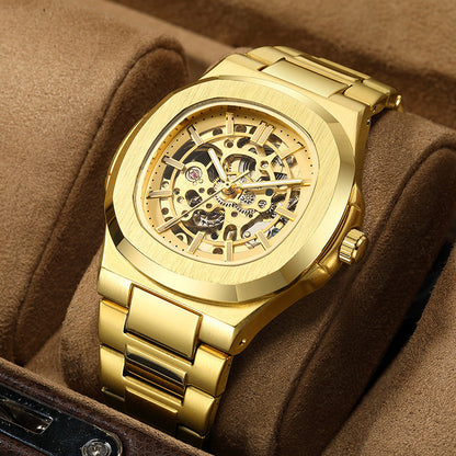 Montre Automatique Squelette – Mécanisme Visible, Allure Premium