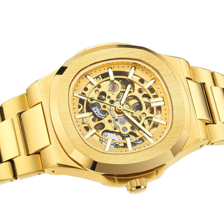 Montre Automatique Squelette – Mécanisme Visible, Allure Premium