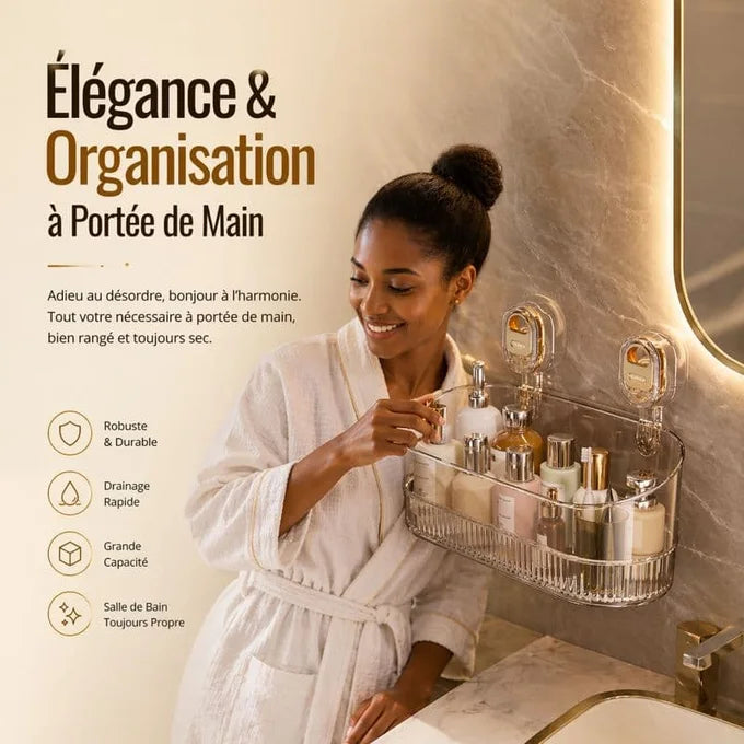 Organisateur de salle de bain étanche
