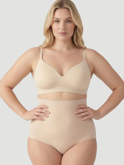 Culotte Gainante Taille Haute – Ventre Plat, Ne Glisse Pas