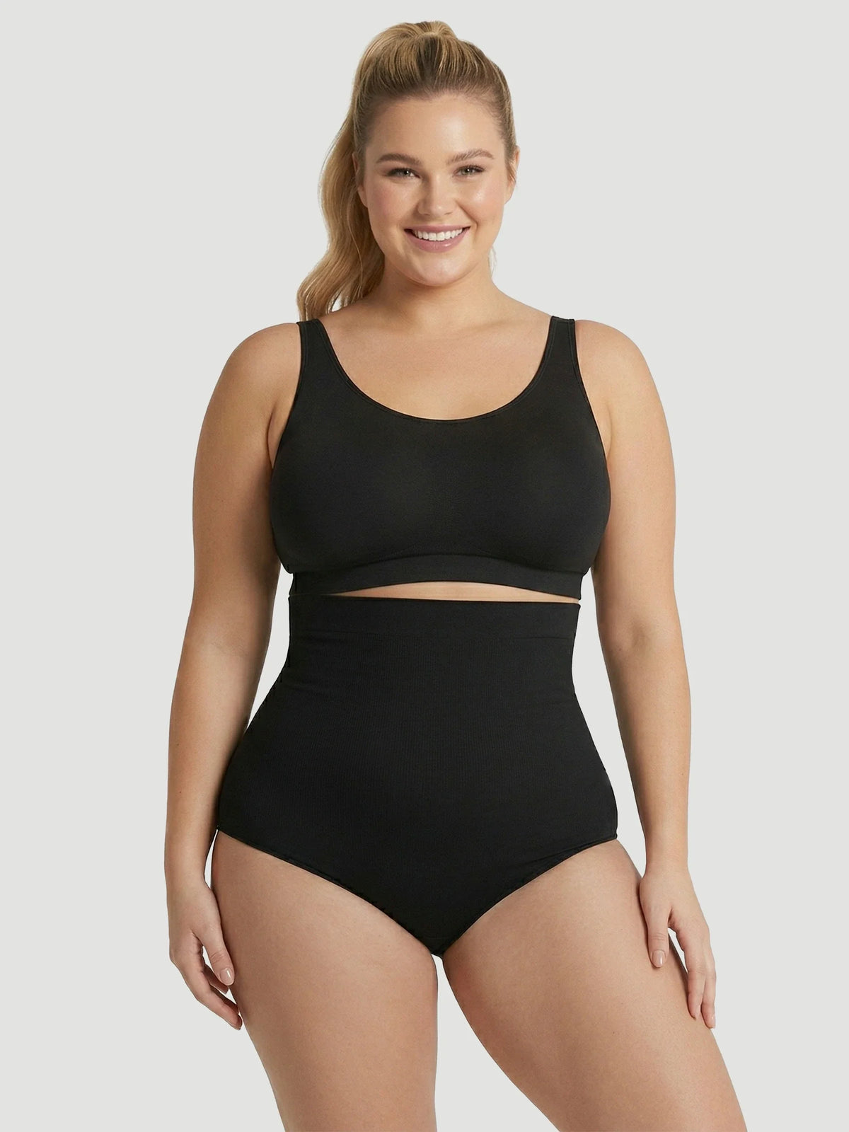 Culotte Gainante Taille Haute – Ventre Plat, Ne Glisse Pas